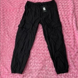🎱black cargo joggers🎱 #fashionnovasport
